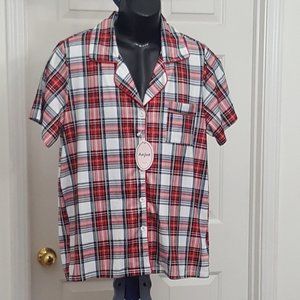 Women's Anjue  intimates pajamas top shirt Sriped top Size XL